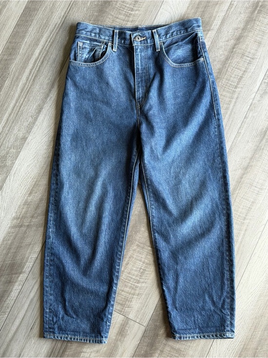 Levi's Denim - Levi's Made & Crafted Women’s Sz 26 Barrel Crop Jeans Organic Cotton Blue Tab